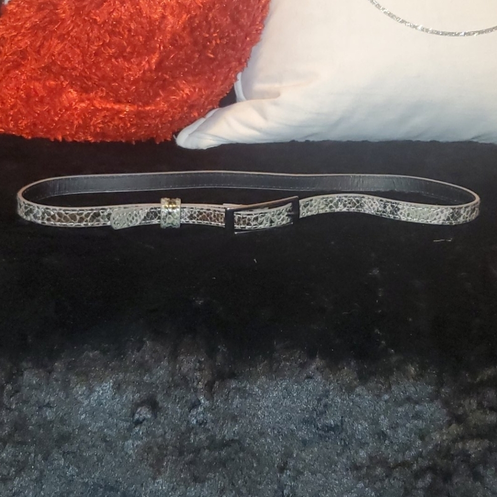 Faux Snakeskin Belt